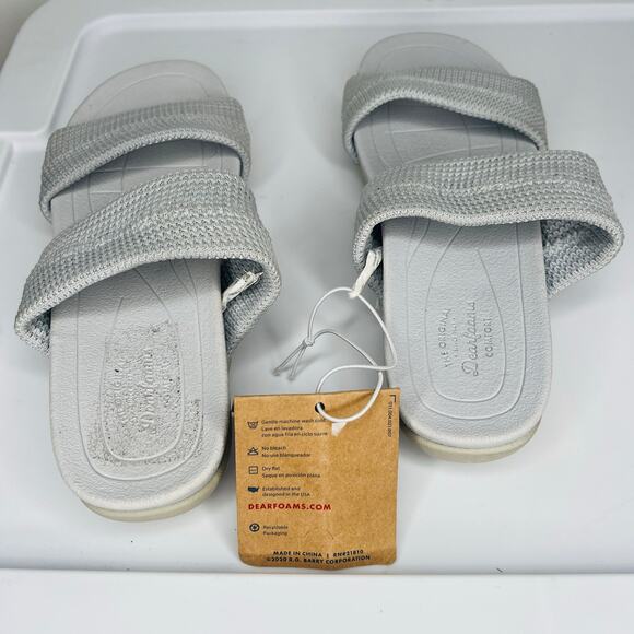 NWT Dearfoams Comfort Memory Foam Sandals - Picture 5 of 11